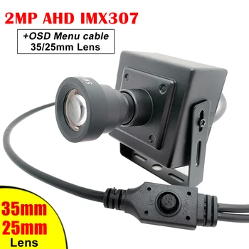 Mini Depășire Camera Auto HD 2MP 1080P AHD IMX307 Chip de Stele, Lumina de 0.001 Lux CCTV 25mm/35mm distanță Focală Lentilă de Securitate OSD C