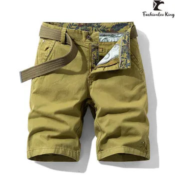 Noul Brand Men ' s Bumbac cu Print pantaloni Scurți de Moda Casual Pantaloni Bermude Pantaloni de Plajă