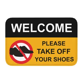 Bine ați venit, vă Rog, scoate-ti Pantofii Preș Mat Anti-Alunecare Bucatarie Baie Balcon Cameră de zi Covor Covor Lăbuță 40*60cm
