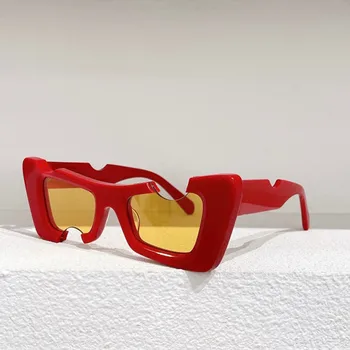 Femei originale ochelari de soare pentru Bărbați de înaltă calitate lux streetwear designer de Moda ochelari de Valul femeilor OERI021 ALB OCHELARI de SOARE