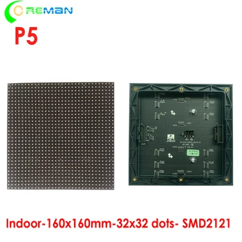 Transport gratuit interior interior 32x32 pixeli rgb led-uri de matrice ph5 led display ecran cu led-uri modulul de 16x16 SMD2020 SMD2121