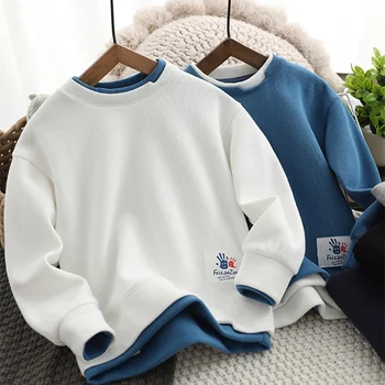 Băieții Hanorace Bluze Topuri de Bumbac Uza 2023 Moda Primavara Toamna Vânt Copii Adolescenti Haine pentru Copii