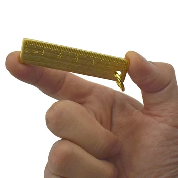 Mini Portabil de Aur din Alamă Conducător Cu Stea Vintage din Metal Instrumente de Măsură Mică Papetărie, Accesorii 6cm Scară Rigla Cadou