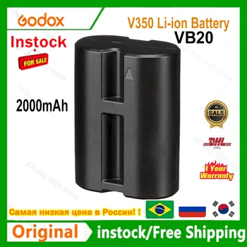 Godox VB20 V350 Flash Speedlite 7.2 v 2000mAh Li-ion pentru Godox V350C V350N 350S V350F V350O Speedlite (VB20 Baterie)