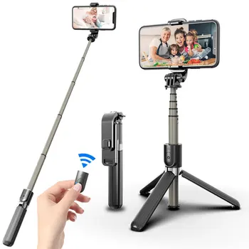 Wireless compatibil Bluetooth Selfie Stick Mini Trepied Extensibil Monopied Universal pentru IPhone pentru Samsung pentru Iphone pentru Canon