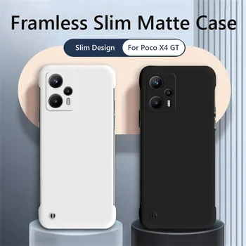 Fara rama Slim Matte Hard Telefon Caz Pentru Poco X4 GT F4 F4 GT Atinge Pielea Acoperi Caz