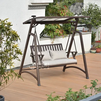 Agățat de scaun leagăn curte în aer liber, balcon uz casnic Nordic swing scaun balansoar dublu interior hamac