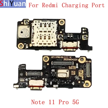 Original USB Port de Încărcare Conector Placa de Cablu Flex Pentru Xiaomi Redmi Nota 11 Pro 5G Conector Incarcare Piese de schimb