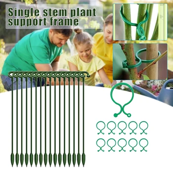 Decoratiuni de gradina Reutilizabile Plantă de Grădină Miza Durabil Singur Stem Vegetale Suport Practic de Grădinărit, Instrumente Ușor de Utilizat TUE88