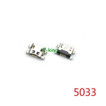 50PCS Pentru Alcatel 5033 micro usb de încărcare de încărcare conectorul dock socket port