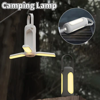 Camping LED Lumini în aer liber USB Reîncărcabilă Bec Portabil Pliabil Cortul Lampa de Tabără în aer liber, Drumeții Urgență Felinar Lumina