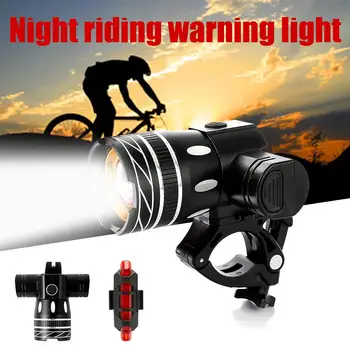 USB reglabil Bicicleta LED-uri de Lumină din Spate 2400mAh în aer liber, Biciclete Fata de Lumina Farurilor Fata Ciclism Lampa Stop Bicicleta Accesorii