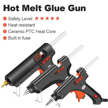 HB-HM60 Mini Hot Melt Glue Gun 20W-150W DIY Acasă de Reparații de încălzire Electrice pentru Clei Fierbinte Arma Cu 10buc 7mm/11mm Lipici Stick