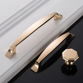 Garderoba Se Ocupe De Lux Minimalist Modern Cabinet De Aur Sertar Lung Mâner Ușă De Cabinet Dulap Mânerul Ușii