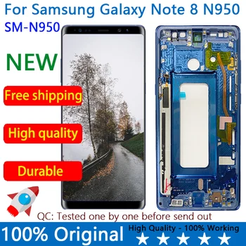 100% ORIGINAL AMOLED LCD Pentru SAMSUNG GALAXY Note 8 Lcd Note8 Display N9500 N950D N950F LCD Touch Screen Digitizer NOU
