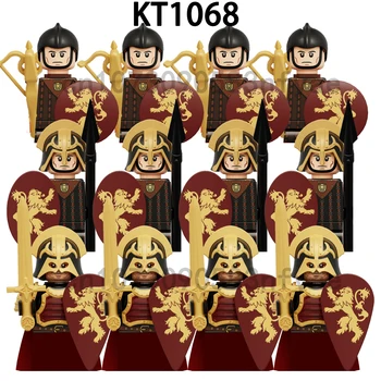 KT1068 Medieval Soldați Bloc Vechi Figurine Mini Clădire Jucărie Pentru Copii XP042-047