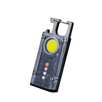 ZK30 NOU Portabil Cheie Lanț Lumina Magnetic COCEAN de porumb a CONDUS Lumina de Lucru Mini Lanterna Lumina UV Rosu/Albastru de Avertizare Verde Lumina de Lanterna