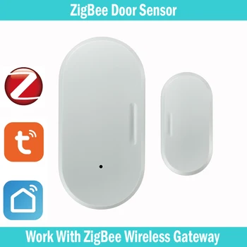 Tuya Zigbee Ușa Și Fereastra Senzor Magnetic Wireless Inteligent Conexiune Wireless De Acasă Ușa Detectoare De Usa Magnetic De Automatizare