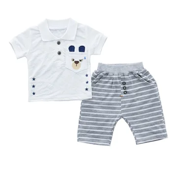 Băieți Copii Haine de Vară Scrisoare Tricou de Imprimare Set Scurt Maneca Tricou + Pantaloni pentru Infant Toddler Boy 2 BUC Uza 1 2 3 4 Ani