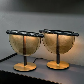Nordic Post-modern Designer de Sticlă Lampă de Masă sufragerie Dormitor Noptieră Studiu Simplu Decor Acasă Creative Uri de Iluminat corp de Iluminat