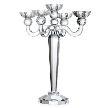 Cinci Ramuri K9 Cristal Sfeșnic De Șampanie Pentru Acasă De Masă Petrecere De Nunta Decor De Lux, Obiecte Handmade