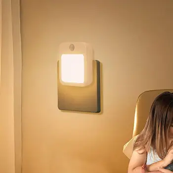 Noptiera Lumina Estompat Flicker Free Modul Automat ABS Infraroșu Inducție Cabinet de Lumină LED-uri Lampă de Noapte Dormitor Consumabile