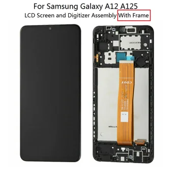 Pentru Samsung Galaxy A12 A125 TFT LCD Ecran Cu Digitizer Touch Screen si Rama de Asamblare Înlocui o Parte - Negru