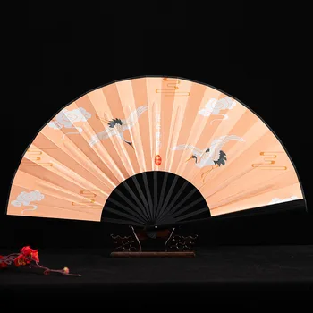 Macara Stil Chinezesc Vechi De 10 Inch Pânză De Bambus Fan De Vară Bărbați Femei Recuzită Fotografie Portabil Vara Ventilatorului De Răcire