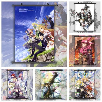 Sabie de Arta On-line Anime Poster Stil Anime manga Poster de perete Scroll