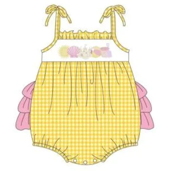 Ciufulit Carouri Copii Haine, Boutique 2023 Imprimare Sunny Baby Copii Tinutele De Vara Merge Cu Pași Mici Fete Romper Set