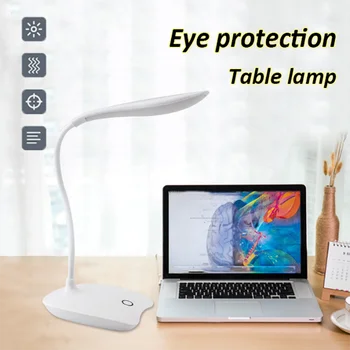 LED Lampa de Birou Pliabil Estompat Atinge Lampă de Masă USB Alimentat Masă de Lumină Portabile de Protecție a Ochilor Dormitor Lampă de Noptieră Consumabile