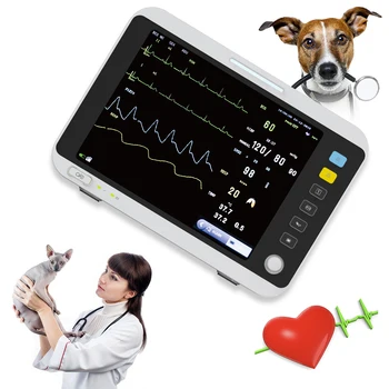MĂSLINE Monitor pentru animale de Companie Multiparametro Portatil Veterinar Anestezie Monitor Multiparametru Etco2 Veterinar Semnele Vitale Monitor Cu Co2