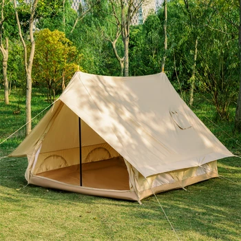 panza de bumbac cort cu Aragaz toată vremea vărsat cort de familie în aer liber camping cort