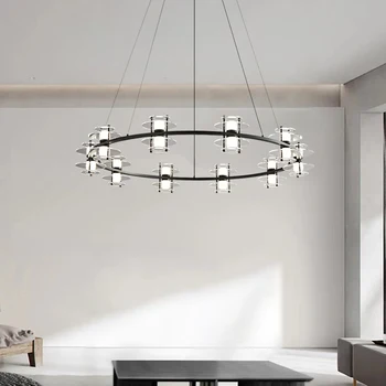Camera de zi candelabru cupru minimalist modern, high-end acril design creativ în sus și în jos luminos lumina în dormitor.
