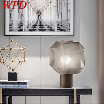 WPD Nordic Lampă de Masă Moderne, Creative, Poligon Abajur de Birou LED-uri de Lumină pentru Casa de Locuit Pat Cameră