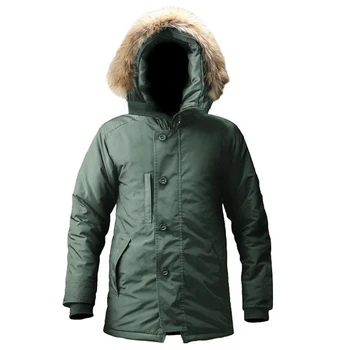 Iarna N3B jacheta barbati militare capota blană jachete calde lung canada haina bombardier tactic armata coreeană hanorac hanorac haina
