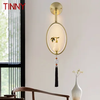TINNY Contemporane Lampă de Perete LED-uri Vintage din Alama Creative Jad Tărtăcuță Decor de Aur Tranșee Lumina Pentru Casa Living Dormitor