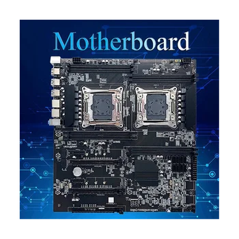 X99 Dual CPU Placa de baza+2XE5 2620 V3 CPU+DDR4 4G RECC RAM+Cablu SATA+Pad Termic LGA 2011 8XDDR4 Slot pentru ALEO Miniere
