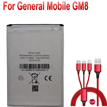 Westrock G006 3500mAh Baterie pentru General Mobile GM8 Merge Dual Telefon Mobil GM 8 +cablu USB+toolki