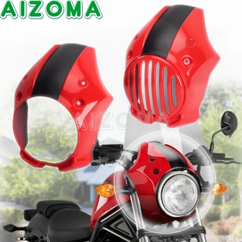 ABS Plastic Roșu Carenaj aparatoare de Far Pentru Honda Rebel CMX 500 250 300 Motocicleta Lumini de Cap, Masca de Parbriz Protector 17-2022