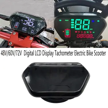 48V/60V/72V Motocicleta Kilometrajul Digital Display LCD Tahometru Vitezometru LCD pentru Biciclete Electrice, Scutere