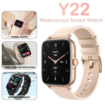 Y22 Bluetooth Apel Ceasuri Inteligente Bărbați Femei 1.69 Full touch de Fitness Smartwatch IP67 rezistent la apă Ceas Doamnelor 240*280 TFT Bratara
