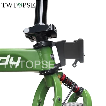 TWTOPSE Față de Bicicletă Purtător Bloc Adaptor Pentru Birdy 2 3 P40 Nou Clasic de Pliere Sac de Biciclete Coș Raft Suport de Aliaj de Aluminiu