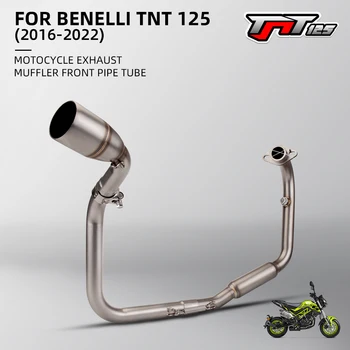 Pentru TNT125 TNT135 Motocicleta de Evacuare de Evacuare Moto, Modificat Complet Sistemele de Mijloc Față Link-ul de Țeavă de Eșapament DB Killer anti-Alunecare pe