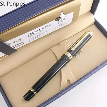 St Penpps 698 Piston Fountain Pen Stilou cu Cerneală Aur de 14K Expune Bine Peniță de Afaceri Papetărie de Birou rechizite de Scris Cadou