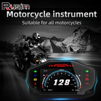 Universal TFT LCD Display Instrument Vitezometru Kilometraj Turometru pentru 2/4 Cilindru 12V Motocicleta Metru Memento Apel