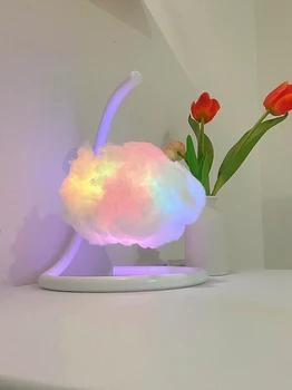 Creative Cloud Lampa Bumbac Forma DIY Cameră Constantin Ins Atmosfera Fotografie Selfie Camera de zi Dormitor Masă Lampă de Noptieră Lumina de Noapte