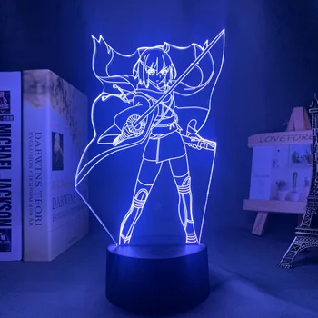 Soarta Okita Souji Led Lumina de Noapte pentru Decor Dormitor Veioza Cadou de Ziua Anime 3d Lampa Okita Souji Soarta mare Pentru