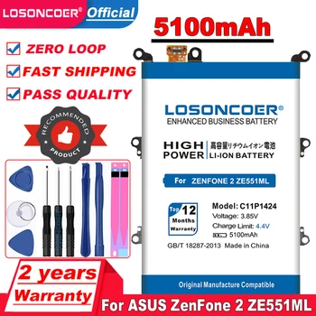 Noi Sosiri 5100mAh C11P1424 Bateriei Pentru Asus Zenfone 2 ZE551ML ZE550ML 5.5 inch Z00AD Z00ADB Z00A Z008D Baterie