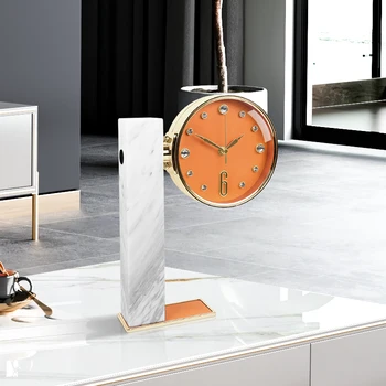 Creative ceas de birou camera de zi casa de moda moderne de lumină ceas de lux ornamente de masă, ceas ceas de masa pe masa din dormitor